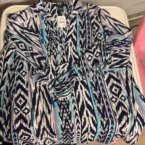 Riley & James Multicolored Printed Blouse